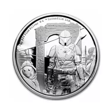 Срібна монета "The Mandalorian", 2 долари