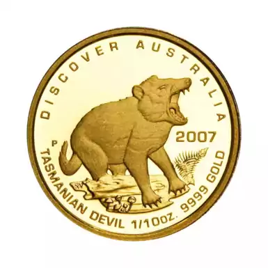 Золота монета "Tasmanian Devil", 15 доларів