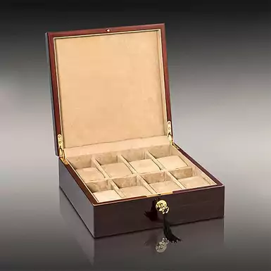 Скринька для 8 годинників "Brown wood" від Rothenschild