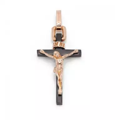 Мужской золотой крестик "Redemption" от Baraka