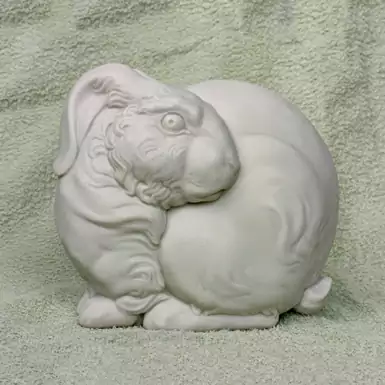 Author's sculpture "Rabbit - the symbol of the year"
