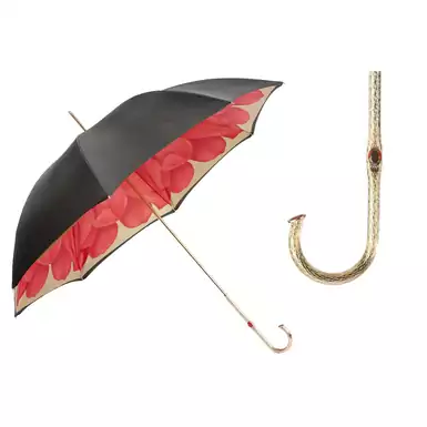 Жіноча парасолька "Red flower inside" від Pasotti