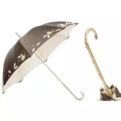 Women's umbrella with embroidered flowers by Pasotti