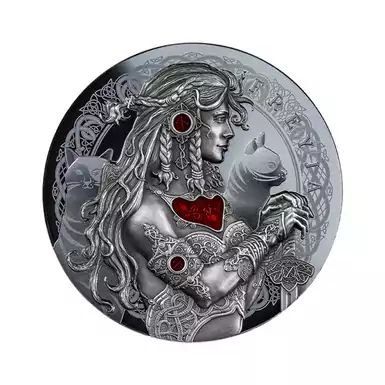 Срібна монета "Богиня Фрейя", 5 доларів