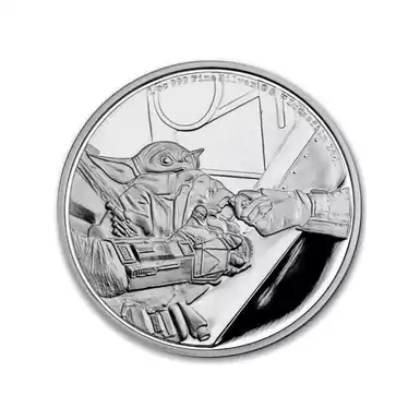Срібна монета «Star Wars: Grogu», 2 долара