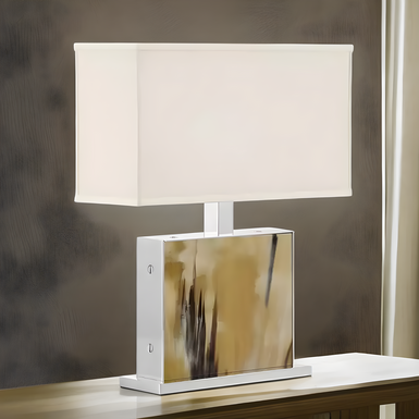 Table lamp "Florian" in natural horn by Arca Horn