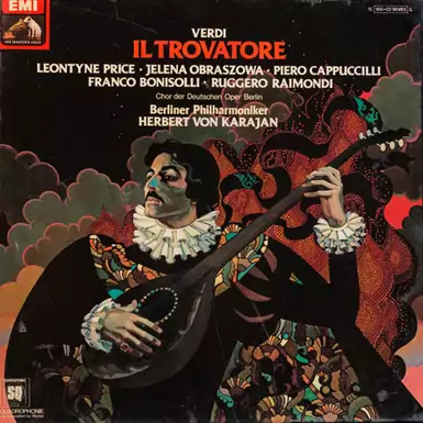 Vinyl records of G. Verdi Opera in 4 acts, German Opera Choir, Berlin Philharmonic Orchestra, Herbert Von Karajan - Troubadour (3 LP)✅ - buy in the online gift shop - price %price% UAH.
