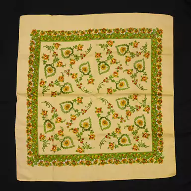Шерстяной платок "Чернобривцы", Покуття, Коломийщина, конец 19 века
