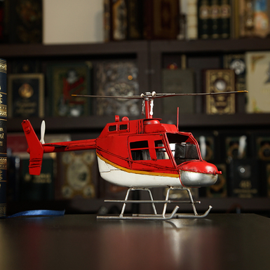 Металлическая модель вертолета US Helicopter Bell (33 см) от Nitsche (изготовлено в ретро стиле)