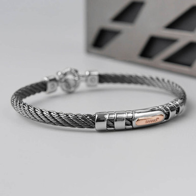 Men's "Bruno" diamond bracelet by Baraka