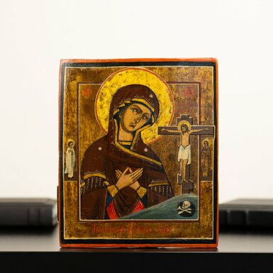 Икона Ахтырской Божьей Матери средины 19 века