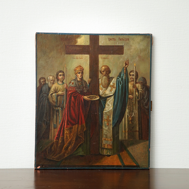 Старовинна ікона «Воздвиження Хреста Господнього» 19 століття
