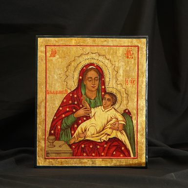Icon of the Kozelshchanskaya Mother of God of the middle of the 19th century, Central regions of Ukraine