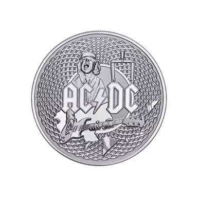Серебряная монета «AC/DC»