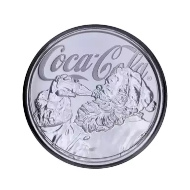 Серебряная монета «Coca-Cola-Santa Claus»
