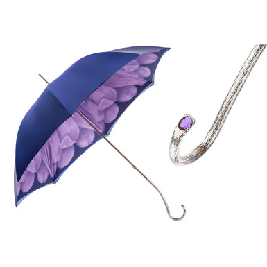 Женский зонт-трость "Purple Dahlia" от Pasotti