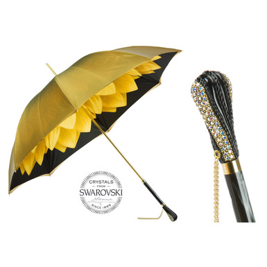 Женский зонт-трость "Gold Dahlia" от Pasotti