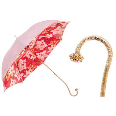Женский зонт-трость "Orchidea Rosa" от Pasotti