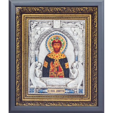 Икона "Святой Дмитрий" с позолотой