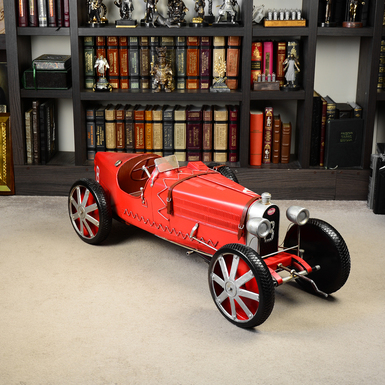 Большая металлическая модель автомобиля Bugatti-1926 (1,2 м) от Nitsche (изготовлено в ретро стиле)