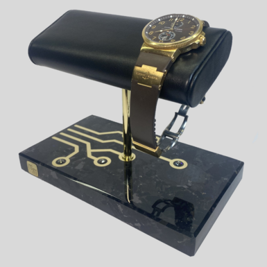 Stand for 2 watches "Crypto" with Swarovski crystals from Michel Maloch