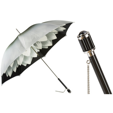 Жіноча парасолька-тростина "Silver Dahlia" від Pasotti