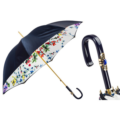 Umbrella-cane "Navy" by Pasotti 