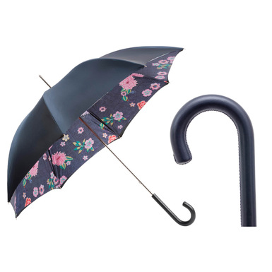Жіноча парасолька-тростина "Jeans and Flowers" від Pasotti