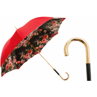Umbrella-cane "Rose Rosse" by Pasotti 