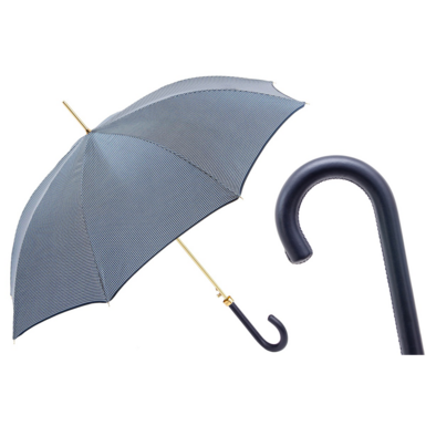 Umbrella cane "Perfect Classic" with leather handle by Pasotti