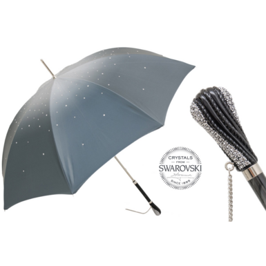 Women's umbrella cane with Swarovski crystals "Desire" by Pasotti