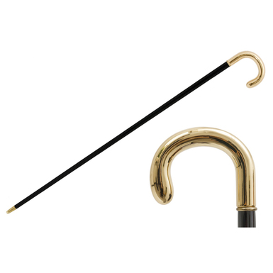 Exclusive cane with gold-plated details by Pasotti