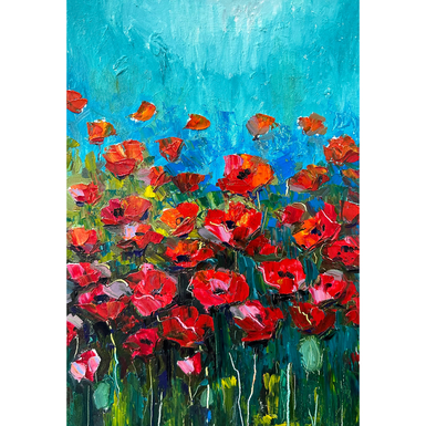 Painting "Poppies", Tatyana Khitraya