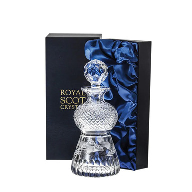 Decanter "Flower of Scotland Thistle" by Royal Buckingham, Great Britain