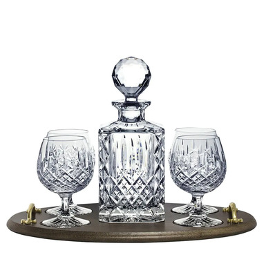 Set for cognac "London Brandy Club" (decanter and 4 glasses) by Royal Buckingham, Great Britain