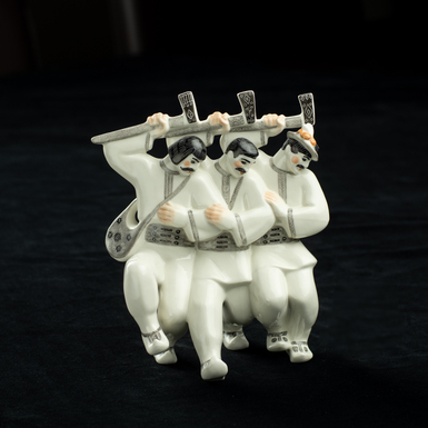The porcelain figurine "Gutsul dance" by Kyiv Porcelain (Limited series)
