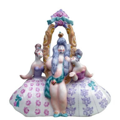 The porcelain figurine "King's new clothes" by Kyiv Porcelain (Limited series)