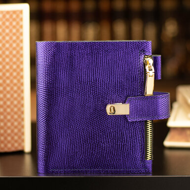 Leather notebook "Violet"