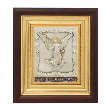 Икона "Ангел Хранитель" (медь, золото, серебро, эмали)