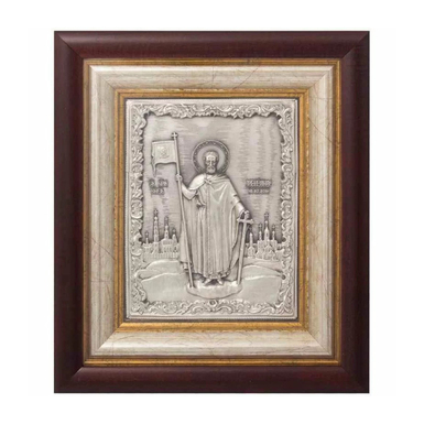 Ікона "Святий благовірний князь Олександр Невський" (мідь, срібло)