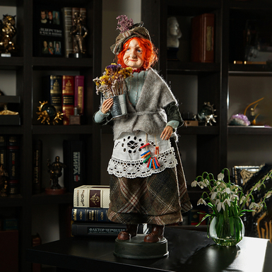 Кукла ручной работы "Бабушка" (высота 62 см)