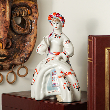 Porcelain figurine "Needlewoman"