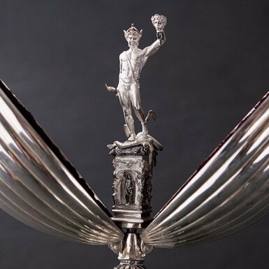 Handmade silver figurine "Perseus"