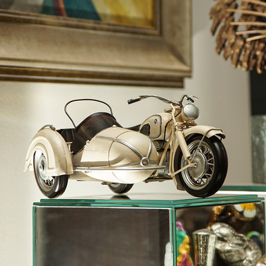 Metal model of a motorcycle BMW-R75-1940