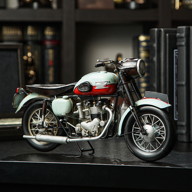 Metal model of Motorrad Triumph motorcycle (30 cm) from Nitsche (made in retro style)