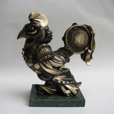 Handmade bronze sculpture "Shaman" from Andrii Vasylchenko (2.7 kg)