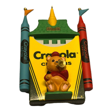 Hallmark Keepsake Ornament Vintage Brightly Colored Crayola Castle Christmas Tree Toy