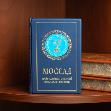 The book "Mossad. The most recent operations of the Israeli intelligence service" with real skin (Ukrainian)