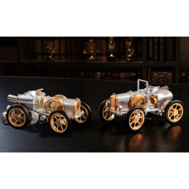 Set of cars with Stirling mechanism "Peugeote Cabriolet" and "Sportcar" from Böhm