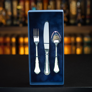 Silver cutlery set "Fiesta" (3 pcs.)